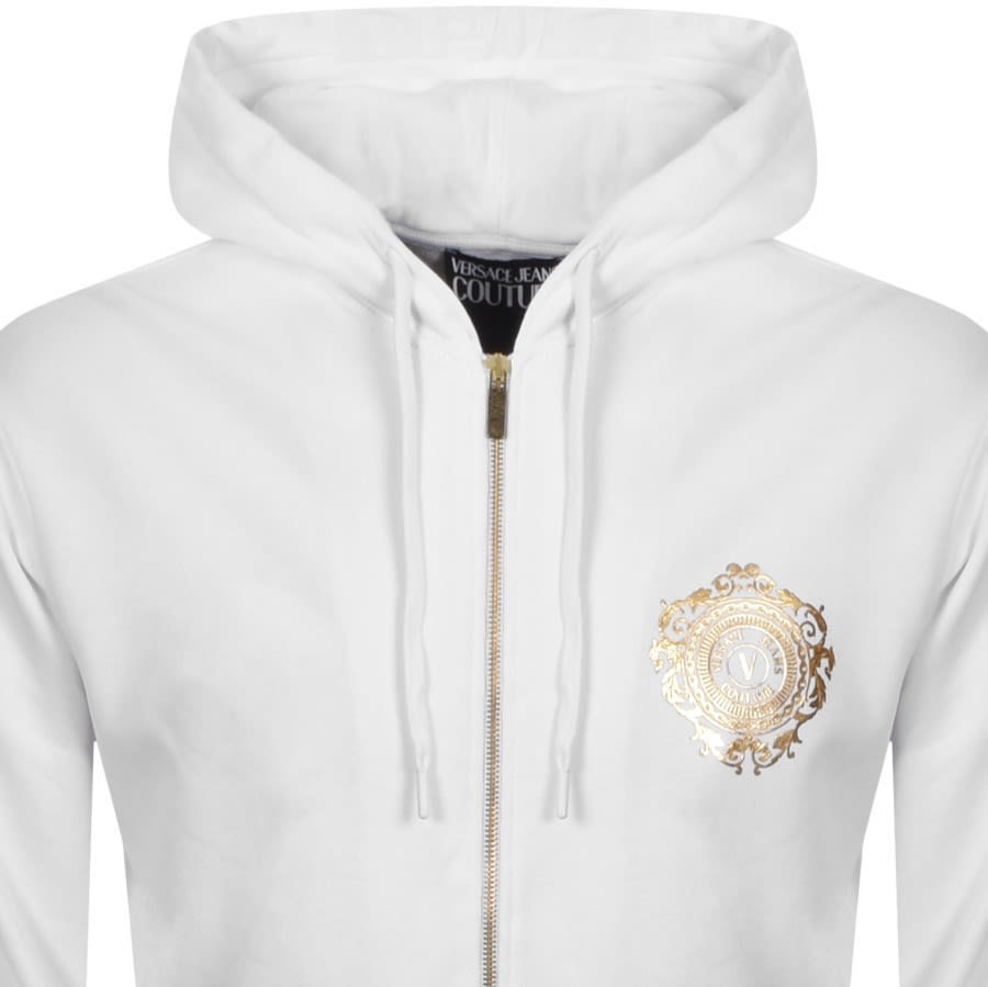 Alternative Image for ProductVersace Jeans Couture Full Zip Logo Hoodie White2